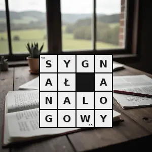 Hasło krzyżówkowe sygnał który może przyjmować dowolną wartość z ciągłego przedziału nieskończonego lub ograniczonego zakresem zmienności - sygnał analogowy – rozwiązanie, synonimy, podpowiedzi i definicje krzyżówkowe